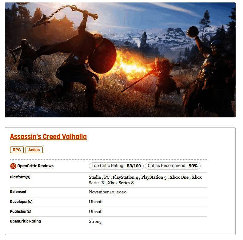 刺客信条：英灵殿游戏画面