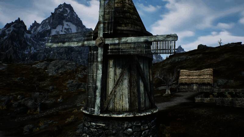 粉丝自制虚幻5《上古卷轴5：天际》Demo视频截图4