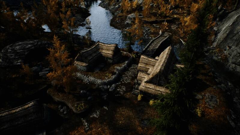 粉丝自制虚幻5《上古卷轴5：天际》Demo视频截图5