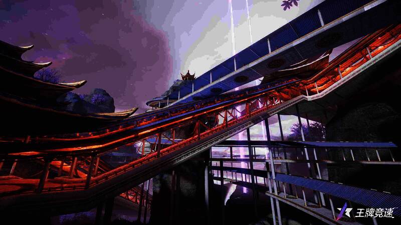 广寒宫空中悬廊和玻璃栈道赛道图