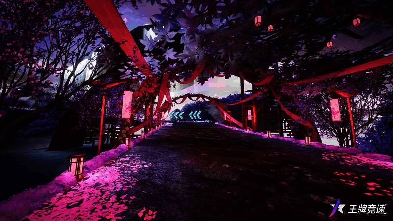 仙宫楼阙赛道花海路段图