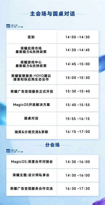 荣耀开发者日相关展示图