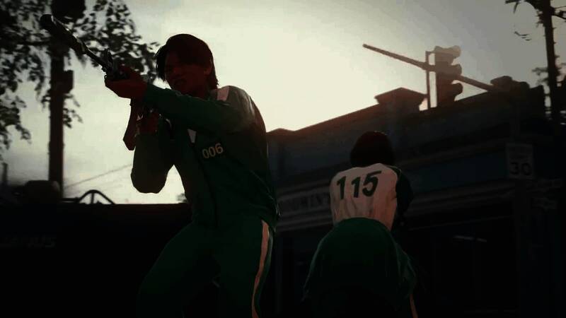 《使命召唤：黑色行动6》与《鱿鱼游戏》联动视频截图4