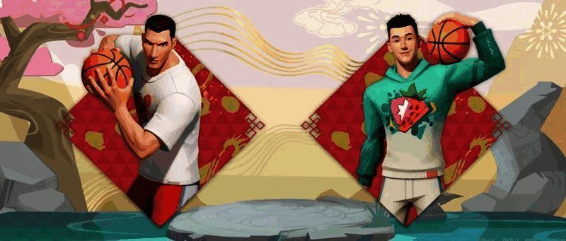 易建联和郭艾伦宣传图