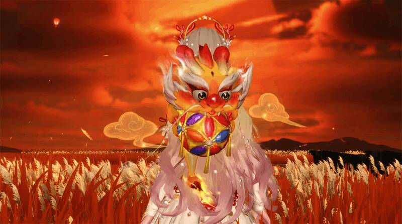 金龙戏珠背饰图