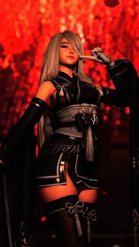 《星刃》照相模式下蕾丝衣与圣诞服饰女角色别样风采截图