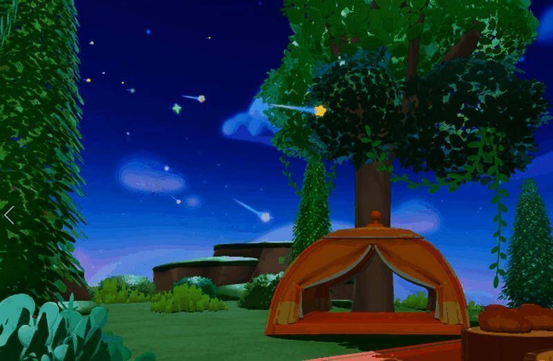 蛋仔岛流星雨美景图