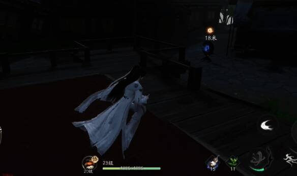 玩家在擂台下方调查镜子画面