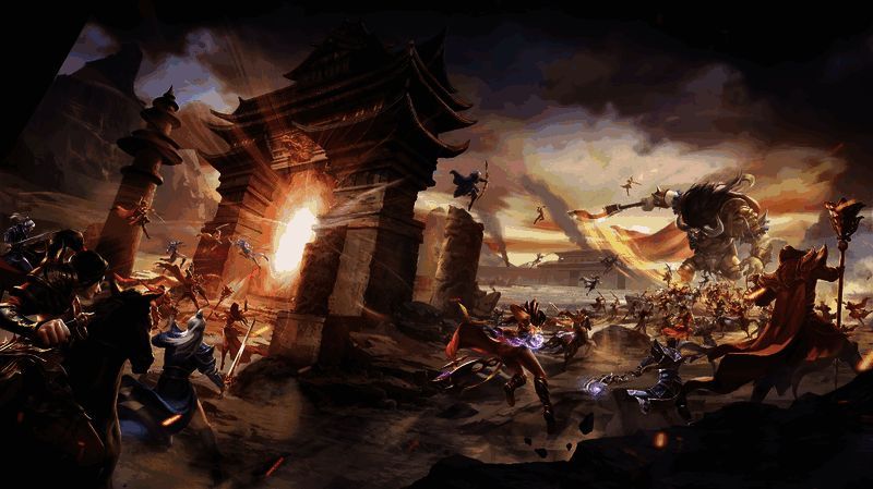 热血传奇手游天下第一战精彩画面