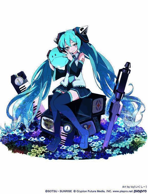 高达与初音未来联动特别神似艺图4