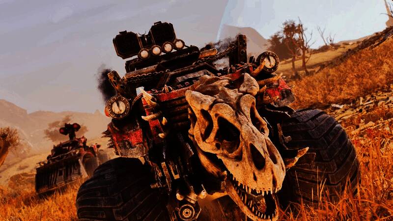 《方舟:生存飞升》废土战车画面