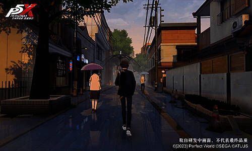 《女神异闻录：夜幕魅影》都市生活画面