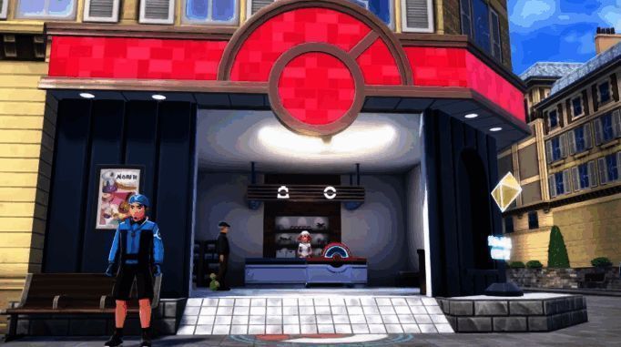 《宝可梦传说：Z - A》宣传片画面中的街头长椅3