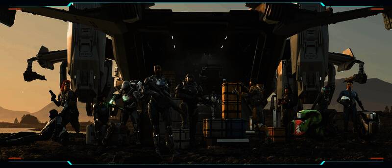 《星际公民》和《42中队》相关画面