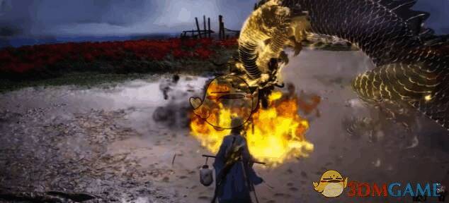 燕云十六声天龙舞火奇术特效大世界背面视角画面