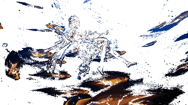 女团成员灵动表演，金色游鱼环绕的动态画面