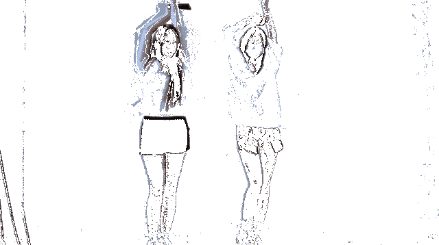 翟羽佳进行动作捕捉相关动态画面