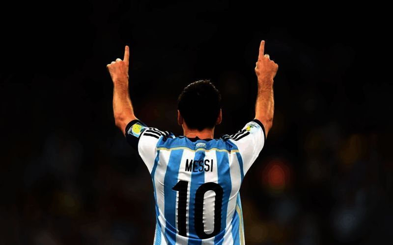 梅西在《实况足球》赛场相关画面1