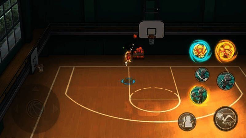 流川枫低手高抛上篮画面