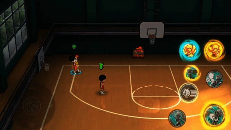 流川枫接球转身投篮画面