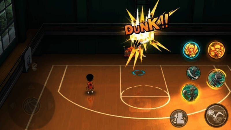 流川枫空接风车扣篮画面