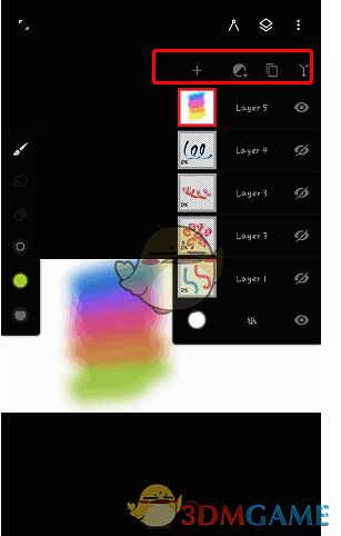 painter 图层设置在哪?painter 怎么清除、删除图层? painter 图层设置相关界面
