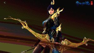 萧若兰抛接箭动画