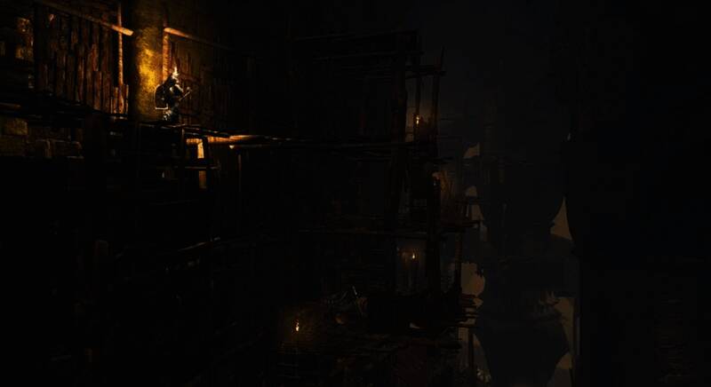 《黑暗之魂》病村地图画面