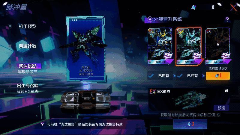 淘汰投影特权展示图