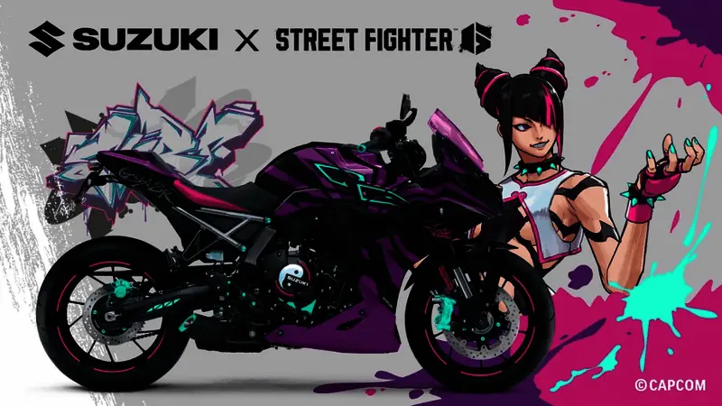 韩蛛俐风格摩托车外观展示