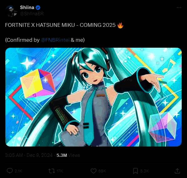 《堡垒之夜》与初音未来联动相关图片2