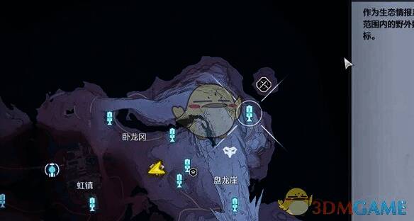 盘龙崖右上角传送点画面