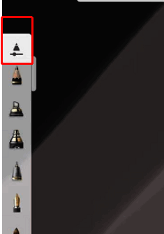 sketchbook可以自制笔刷吗?sketchbook怎么自制笔刷? 进入画笔库界面的图示