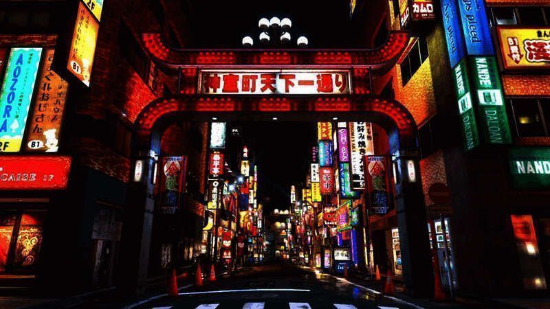 ‘人中之龙’系列中的神室町夜景