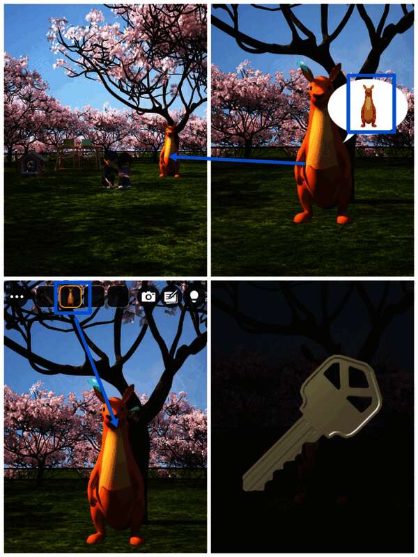 袋鼠妈妈及袋鼠的画面