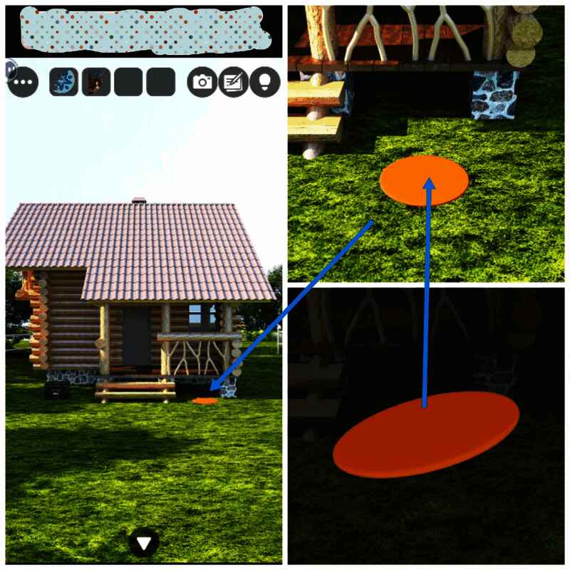 掉落的飞盘的画面