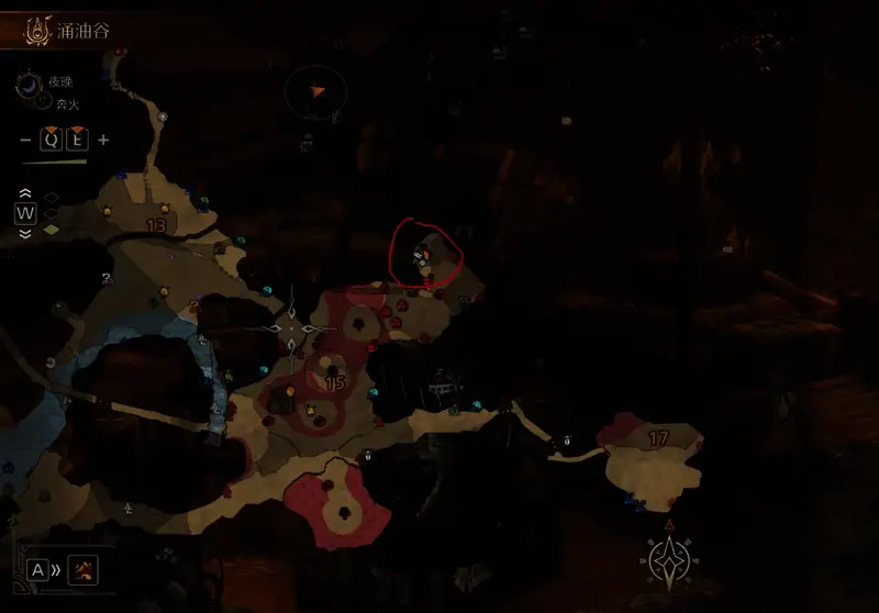 涌油谷简易营地综合推荐位置图