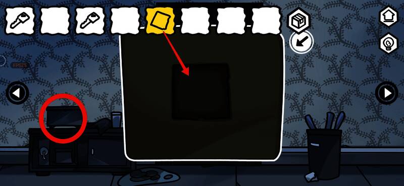 用木块开木盒拿到钥匙的场景