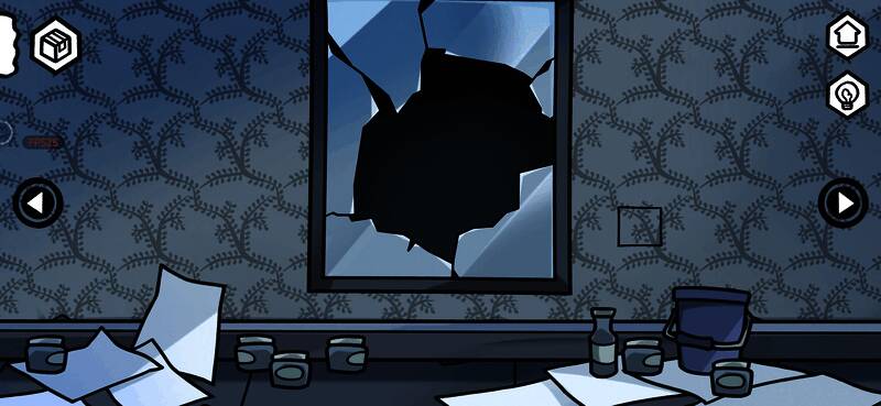 打破镜子点击女孩的场景