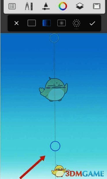 蓝色渐变背景完成图