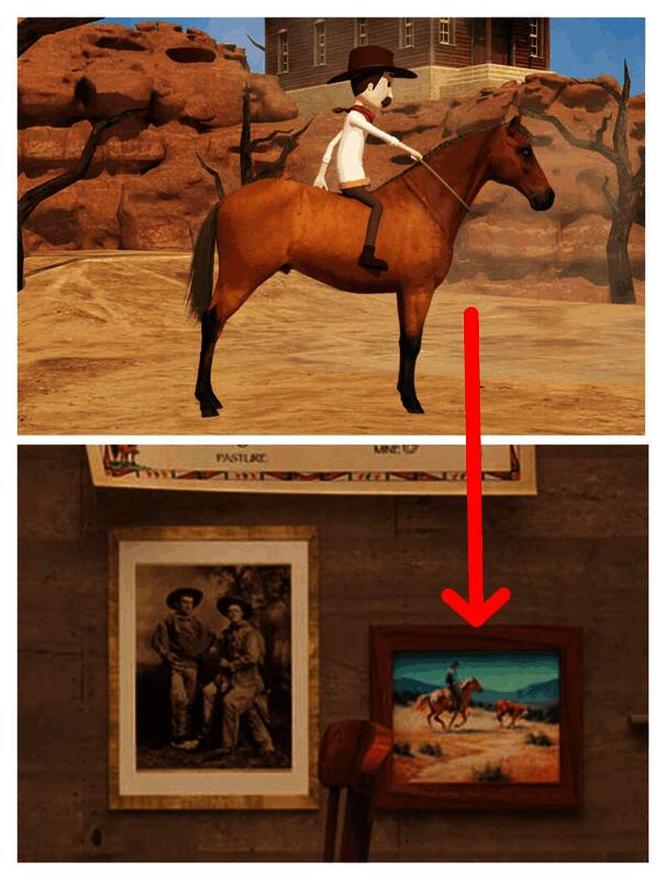 第二个场景牛仔及酒馆画框图