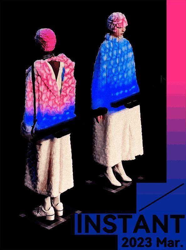 巴黎时装周上紫外线技术让白色系服饰变色的展示图