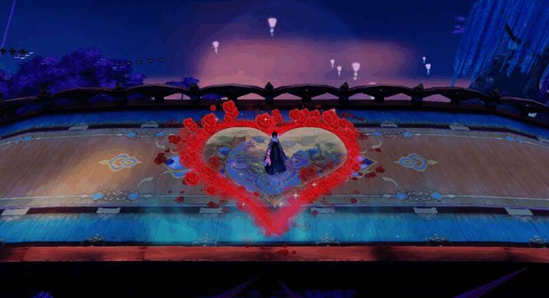 《大唐无双》手游七夕活动同心树画面