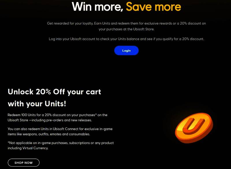 育碧忠诚度计划相关宣传图1