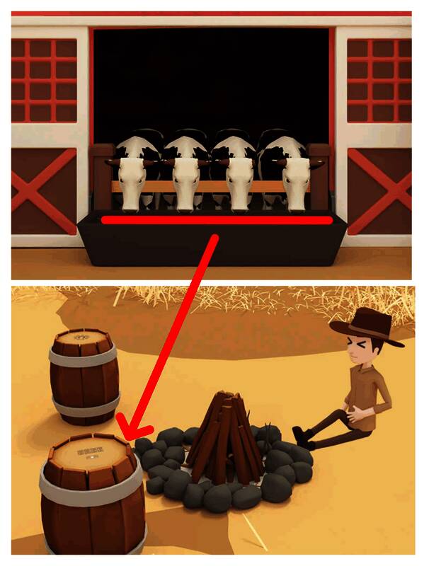 打开桶获得引爆器图