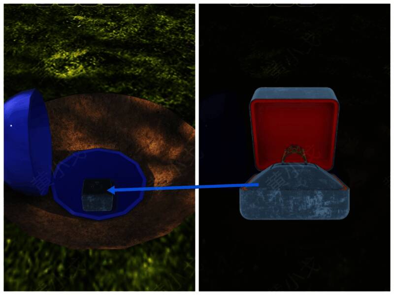 打开时光胶囊获得钻戒画面