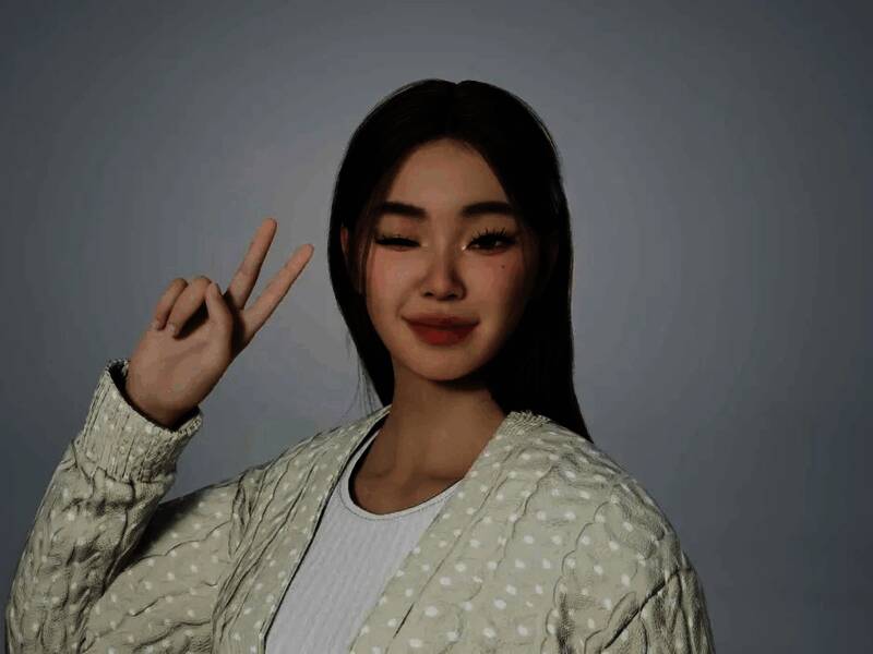 inZOI经典韩国美女捏脸示例图4