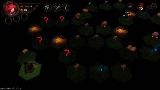 《因狄斯的谎言》Roguelike地图画面