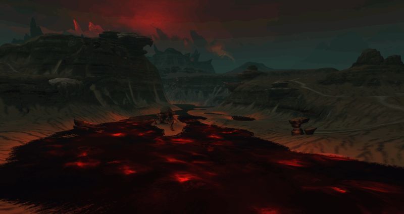 赤渊夜晚的景象图