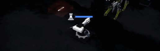 游戏中的电弧发射塔不同放置位置示意画面